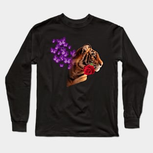 Never Underestimate A Lady Tiger! Self-Empowerment T-shirts for Women! Long Sleeve T-Shirt